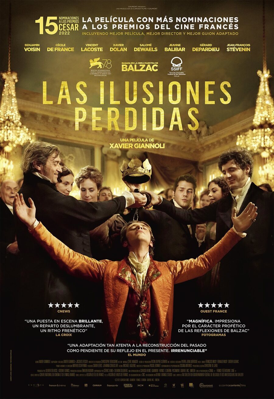 Cartel de Illusions perdues - Las ilusiones perdidas