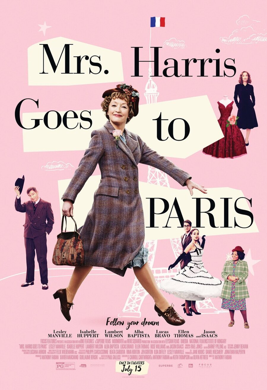 Cartel de La Señora Harris va a París - El viaje a París de la señora Harris