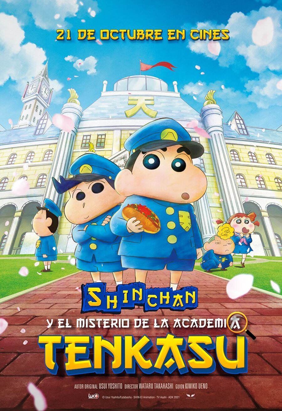Cartel de Crayon Shin-chan: Shrouded in Mystery! The Flowers of Tenkazu Academy - España