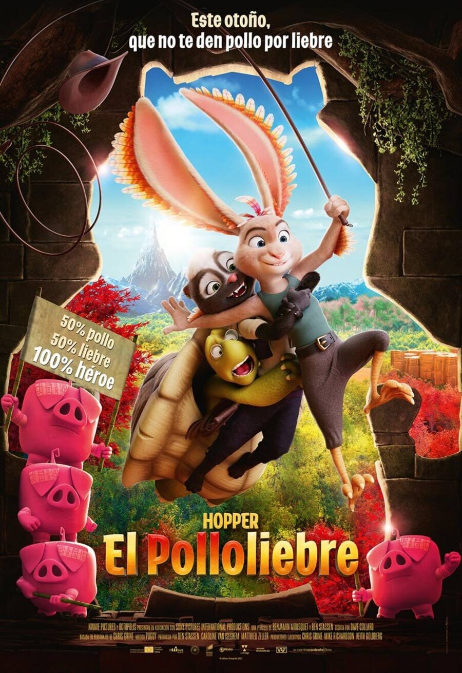 Cartel de Pollonejo y el hámster de la oscuridad - 'Hopper, el polloliebre'