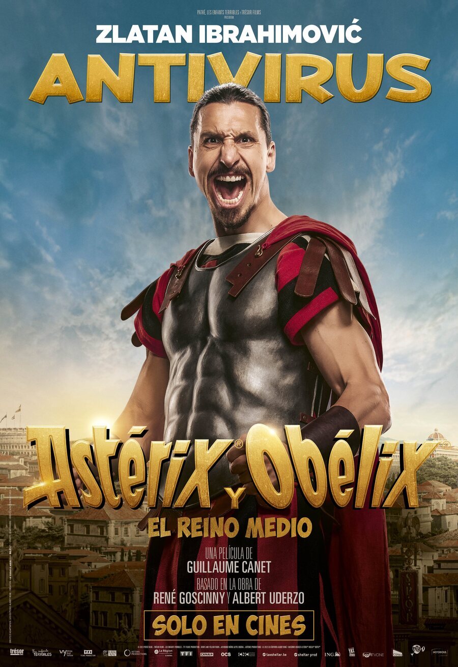 Cartel de Astérix y Obélix y el reino medio - Antivirus