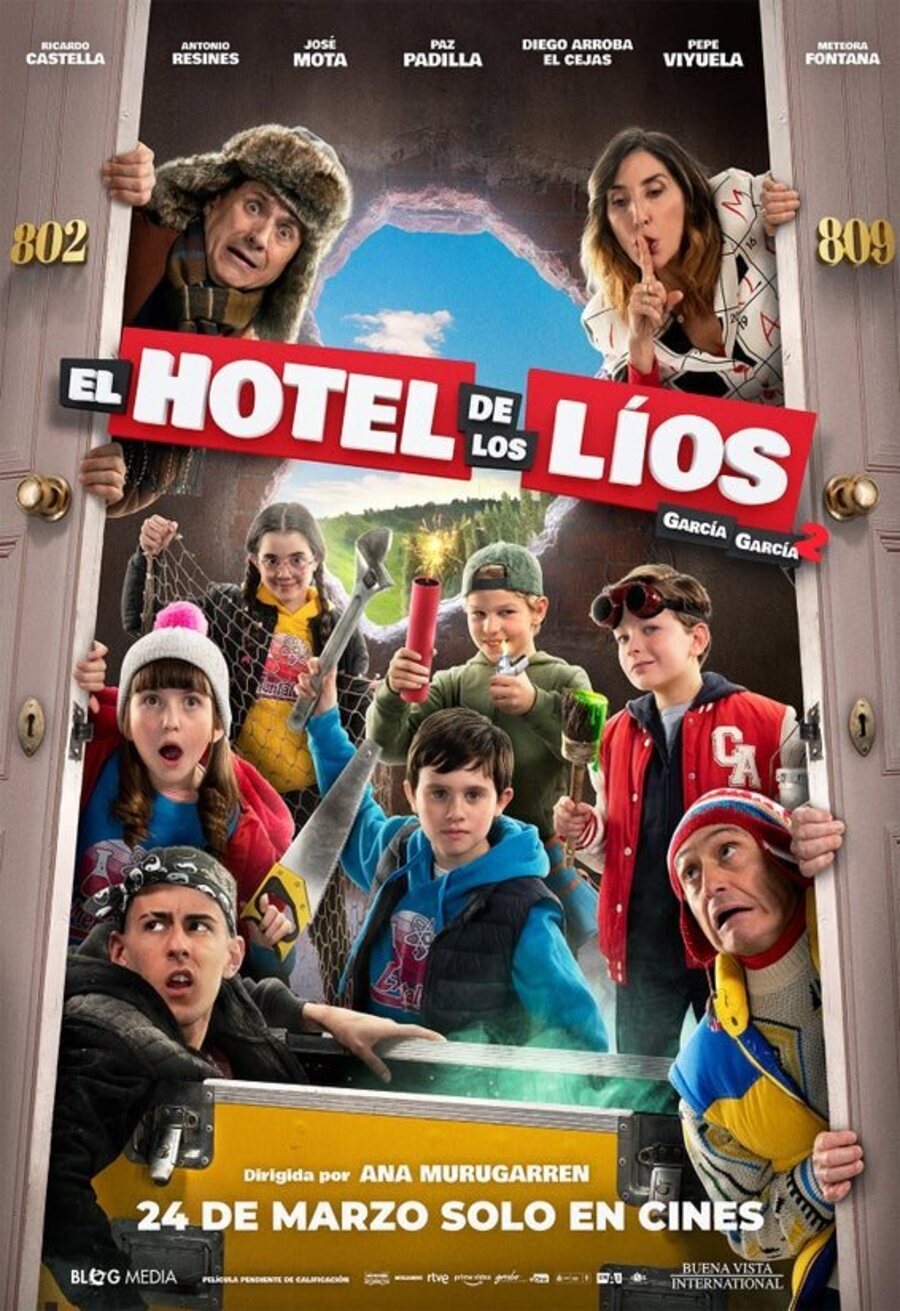 Cartel de El hotel de los líos - España