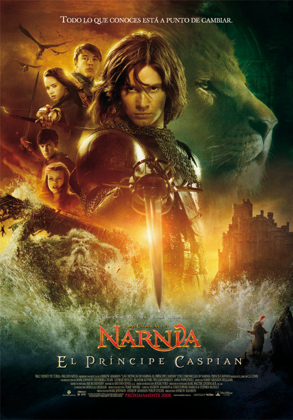 Cartel de Las crónicas de Narnia: El príncipe Caspian - España