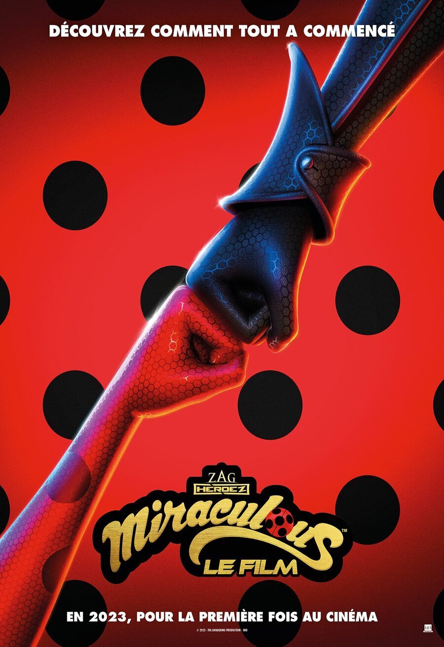Cartel de Miraculous: Las aventuras de Ladybug. La película - France #1