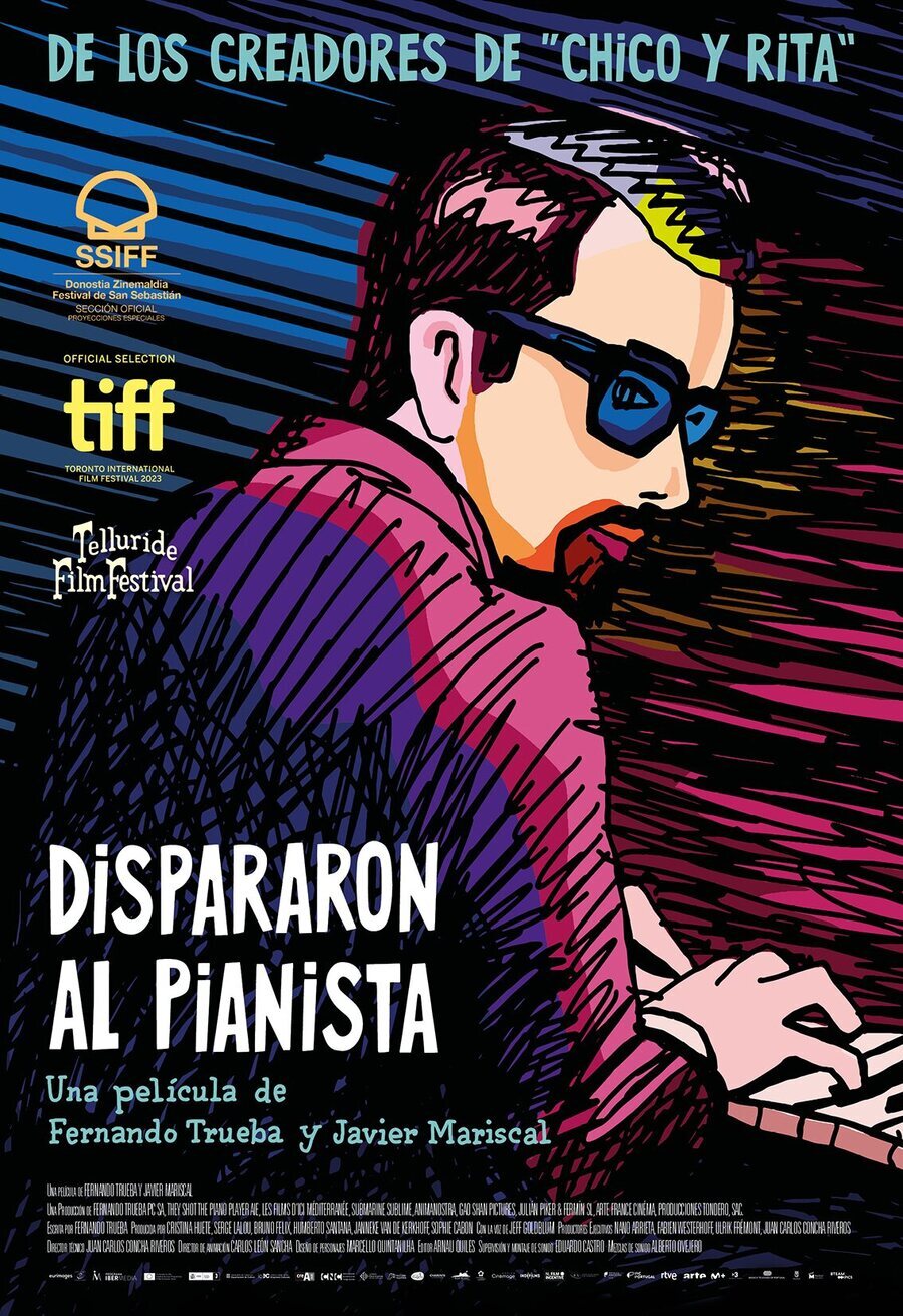 Cartel de They Shot the Piano Player - Cartel final 'Dispararon al pianista'