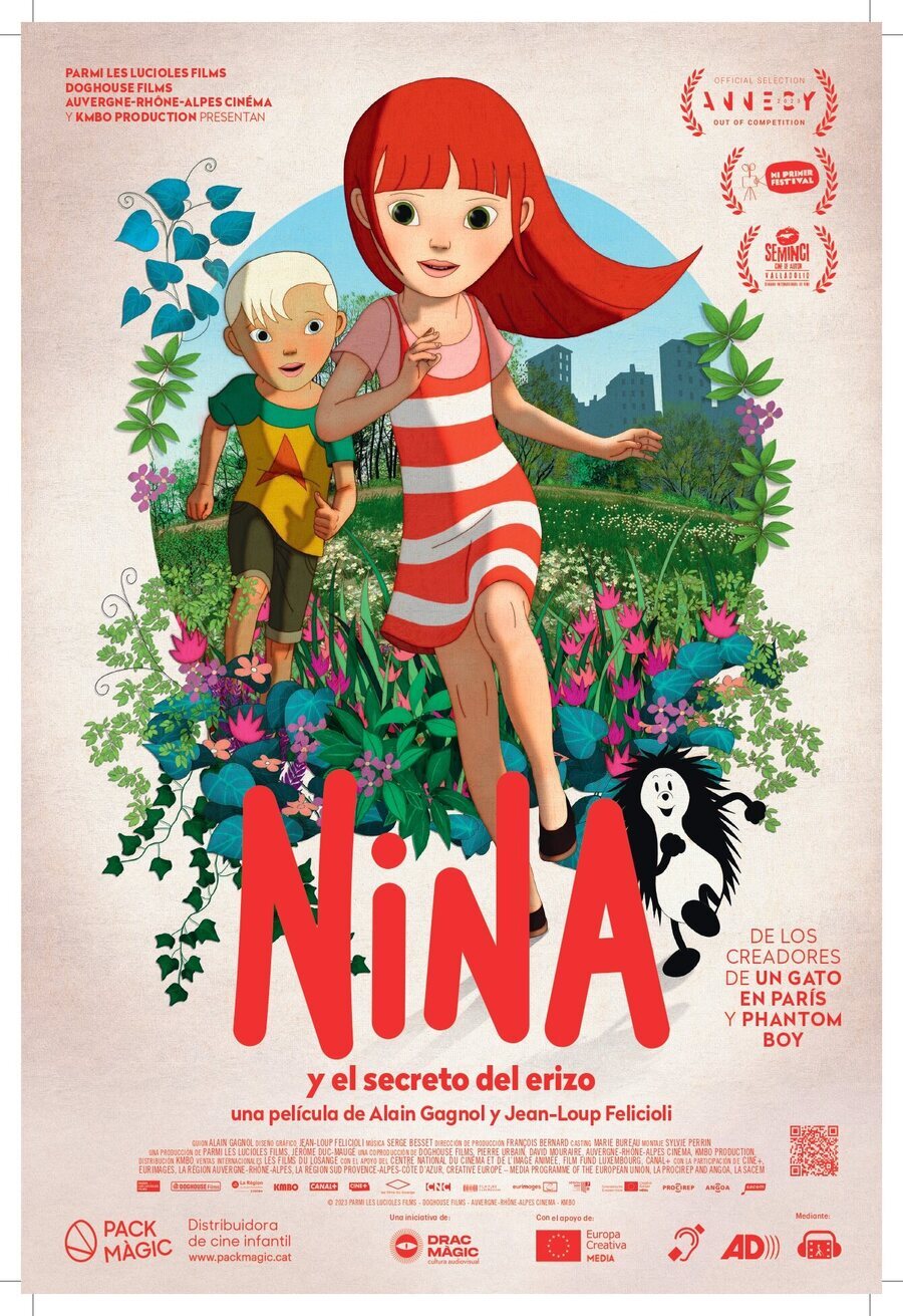 Cartel de Nina y el secreto del erizo - Cartel España