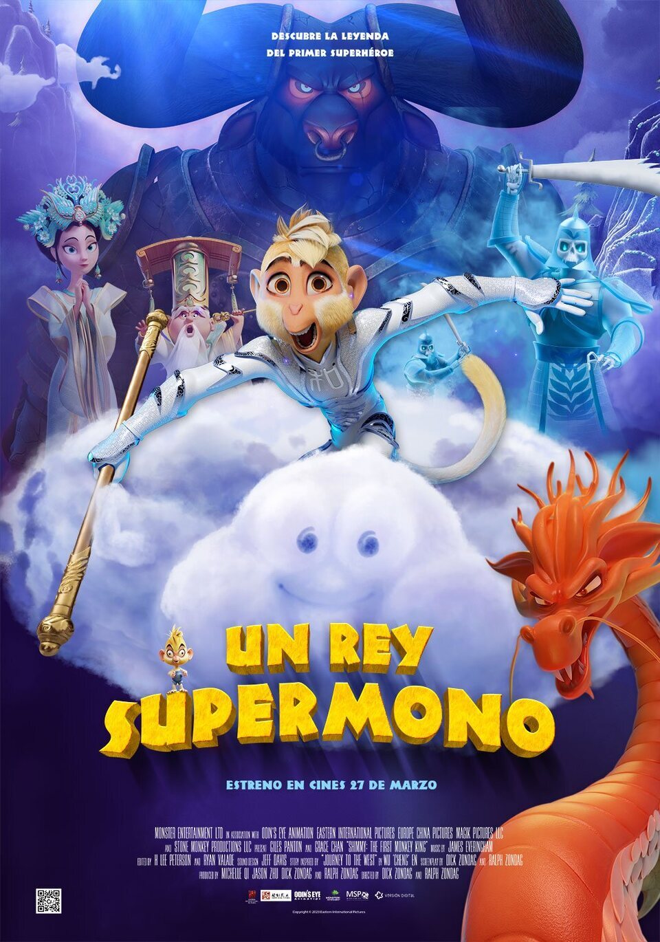Cartel de Shimmy: The First Monkey King - Cartel en español 'Un rey supermono'