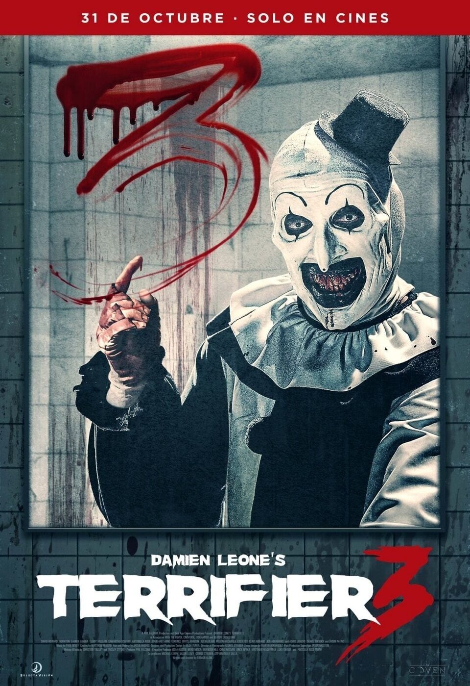Cartel de Terrifier 3: Payaso siniestro - Póster España 2
