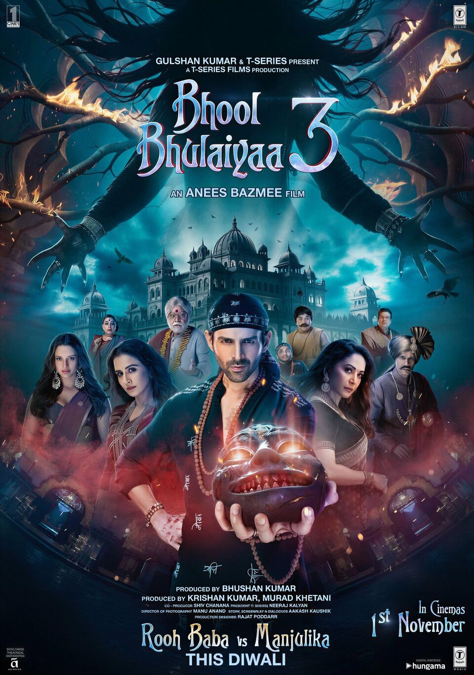 Cartel de Bhool Bhulaiyaa 3 - India