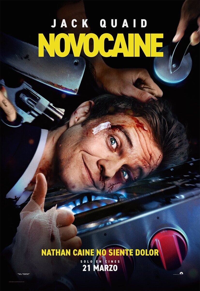 Cartel de Novocaine sin dolor - Final