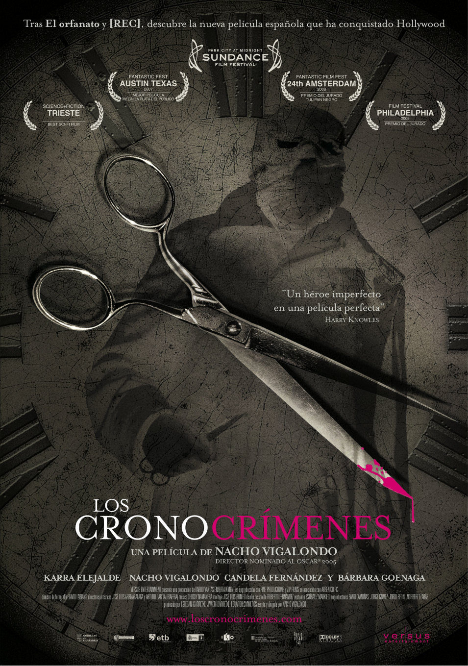 Cartel de Los cronocrímenes - España