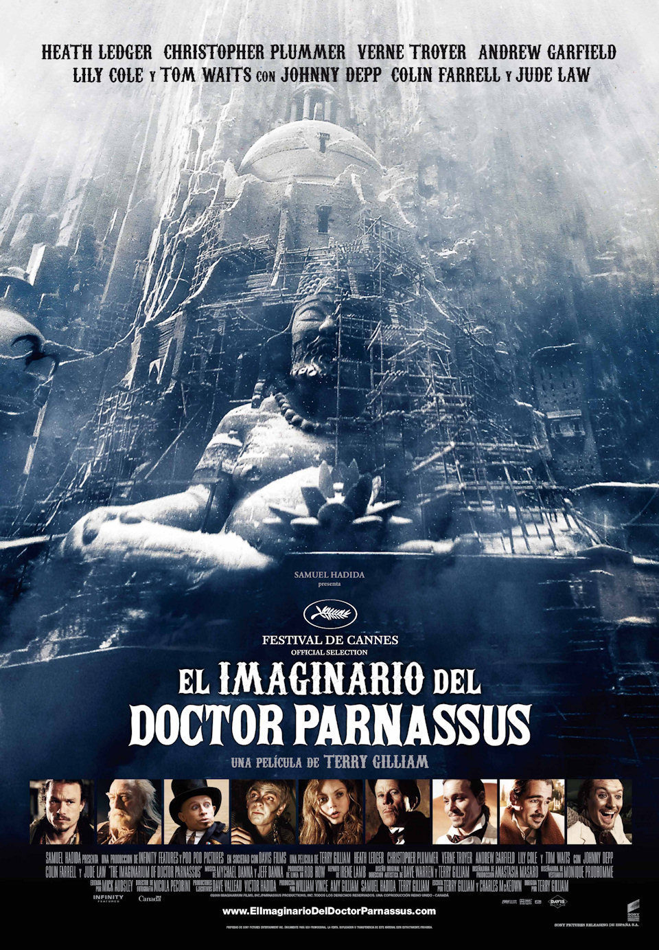 Cartel de El imaginario del Doctor Parnassus - España