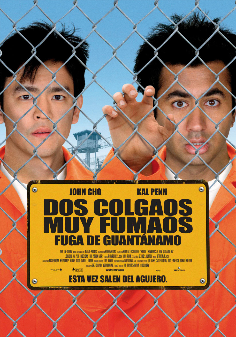 Cartel de Dos colgaos muy fumaos: Fuga de Guantánamo - España