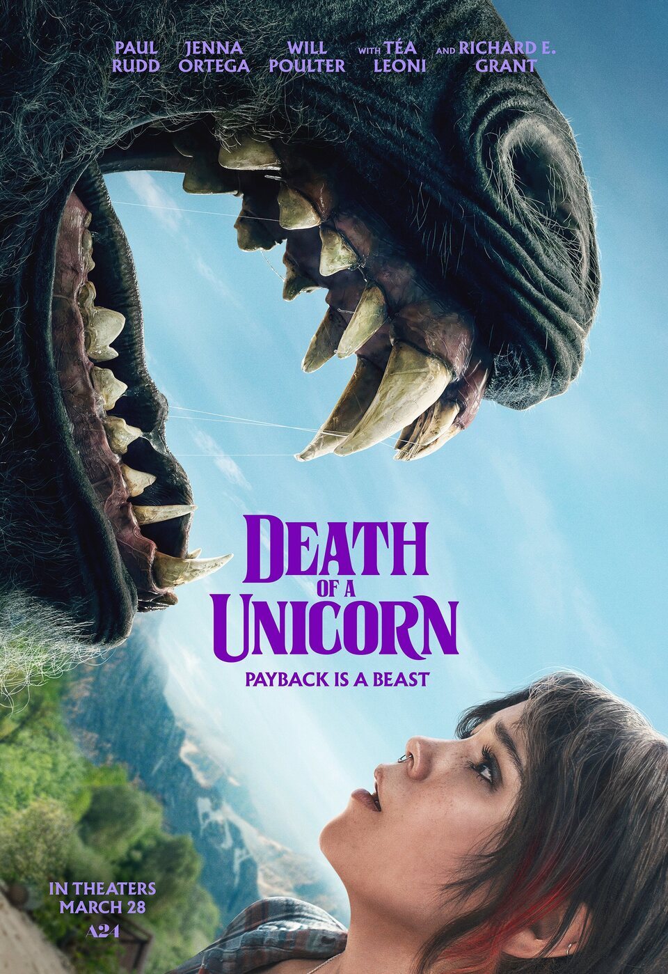 Cartel de Death of a Unicorn - EE.UU.