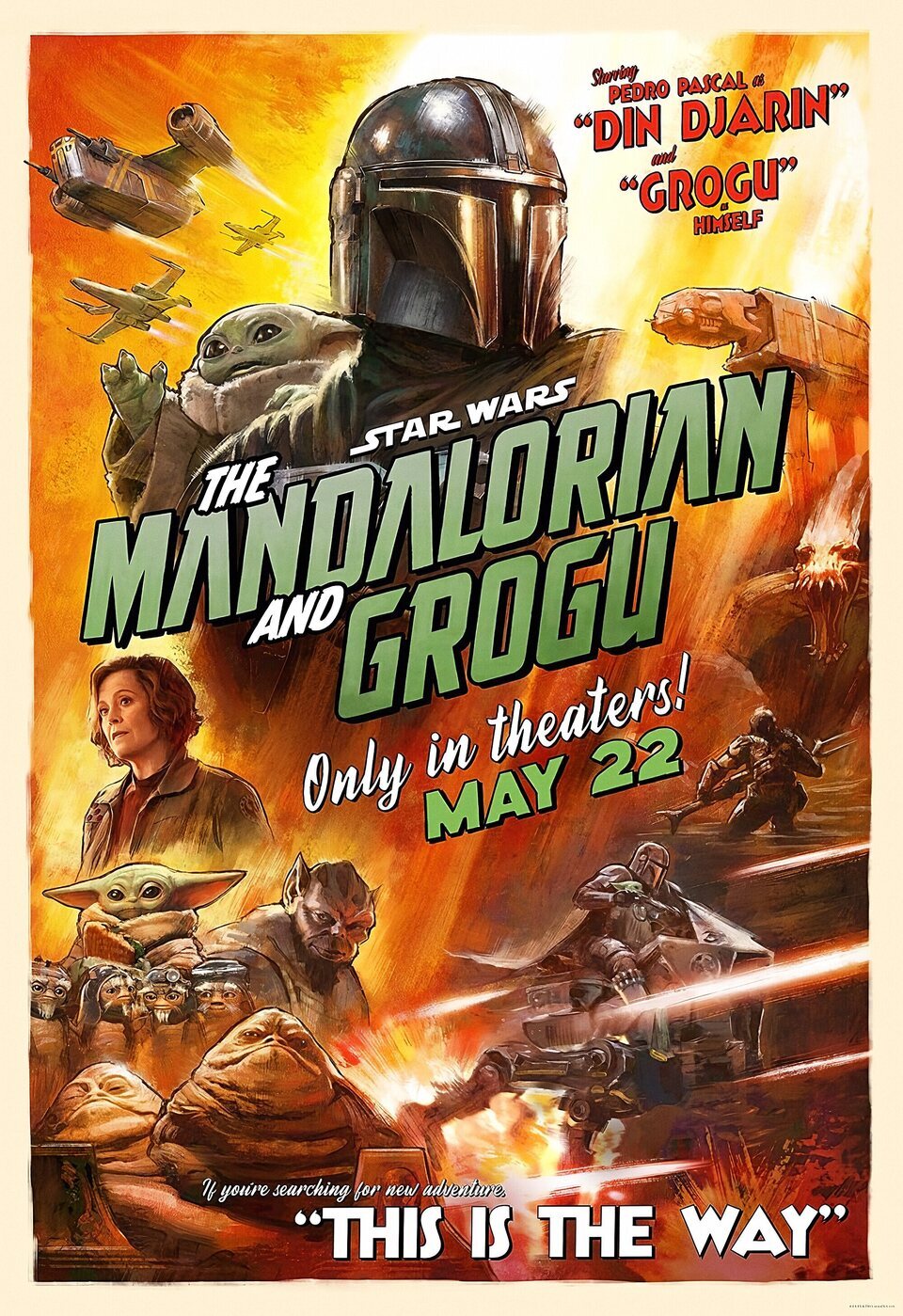 Cartel de The Mandalorian and Grogu - Estados Unidos