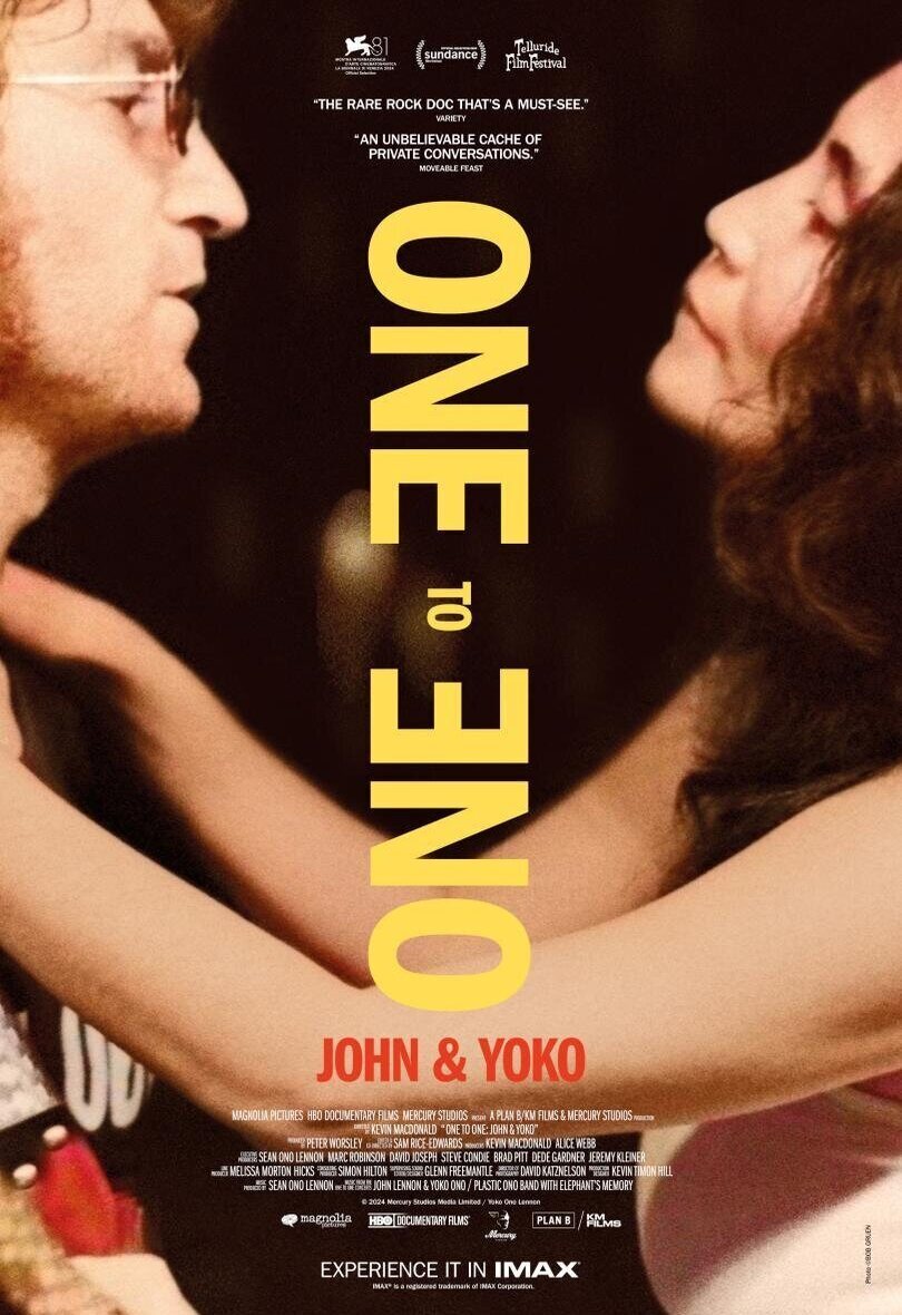 Cartel de One to One: John & Yoko - Cartel EEUU