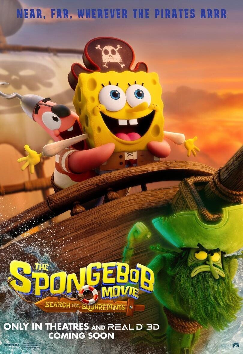 Cartel de Bob Esponja: Una aventura pirata - Cartel EEUU