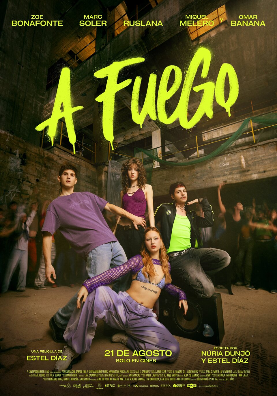 Cartel de A fuego - España