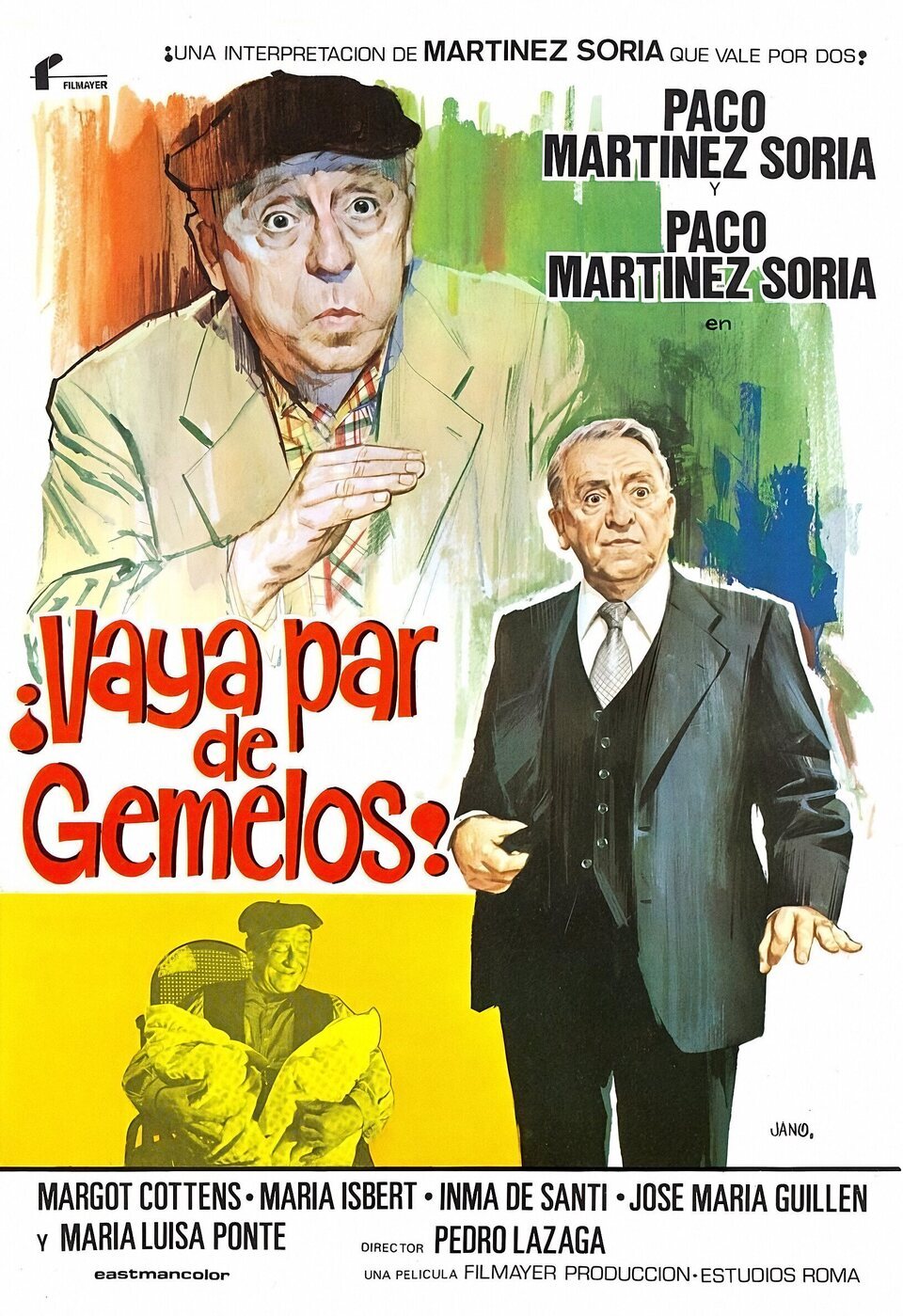 Cartel de Vaya par de gemelos - España