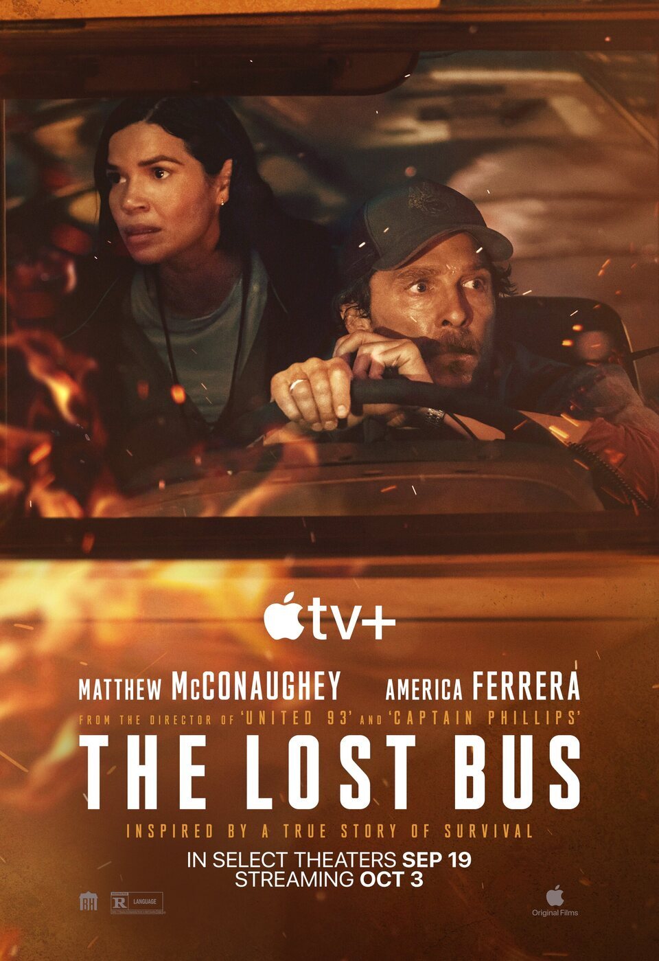 Cartel de Laberinto en llamas - Estados Unidos