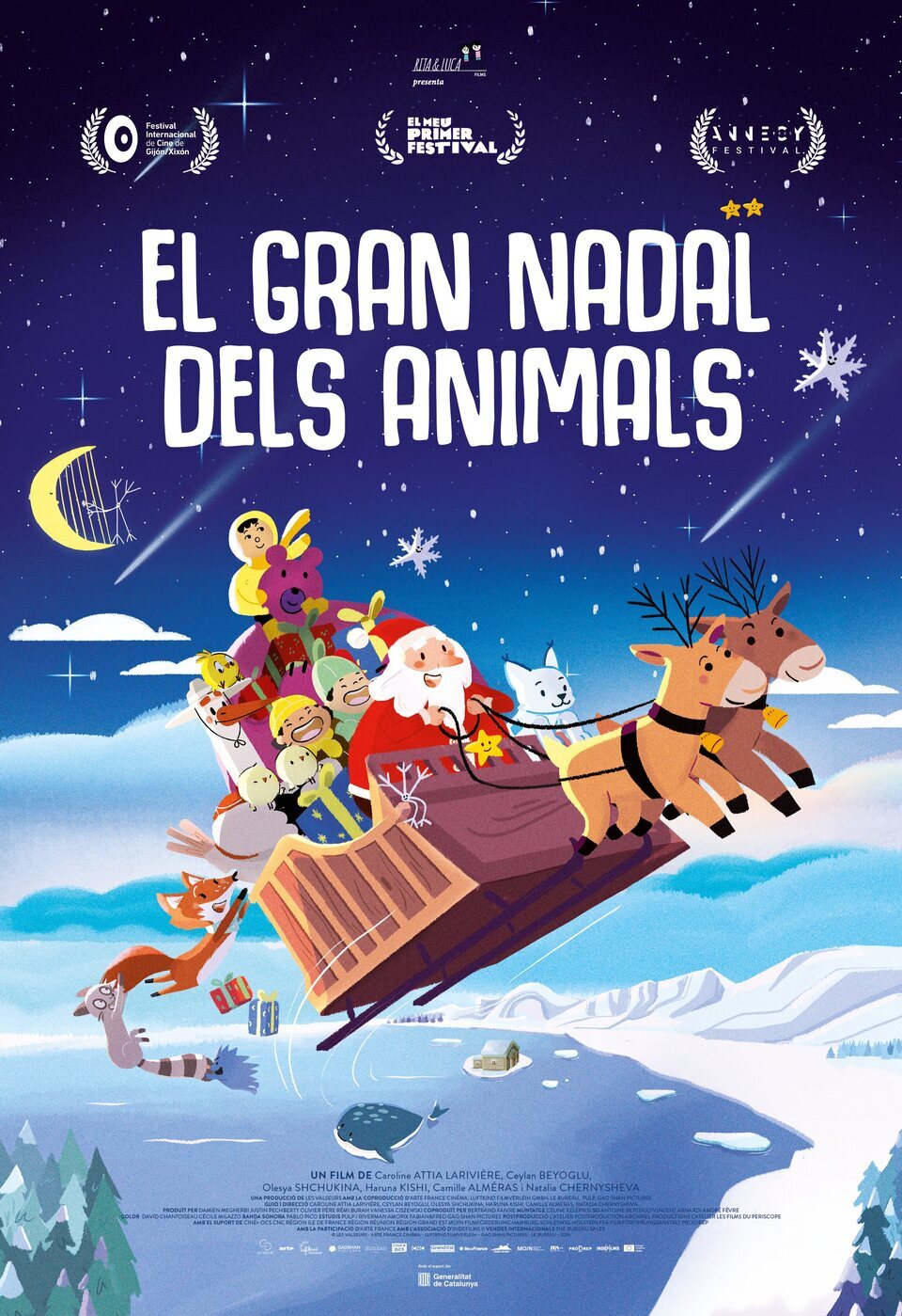 Cartel de Le grand Noël des animaux - Cartel catalán