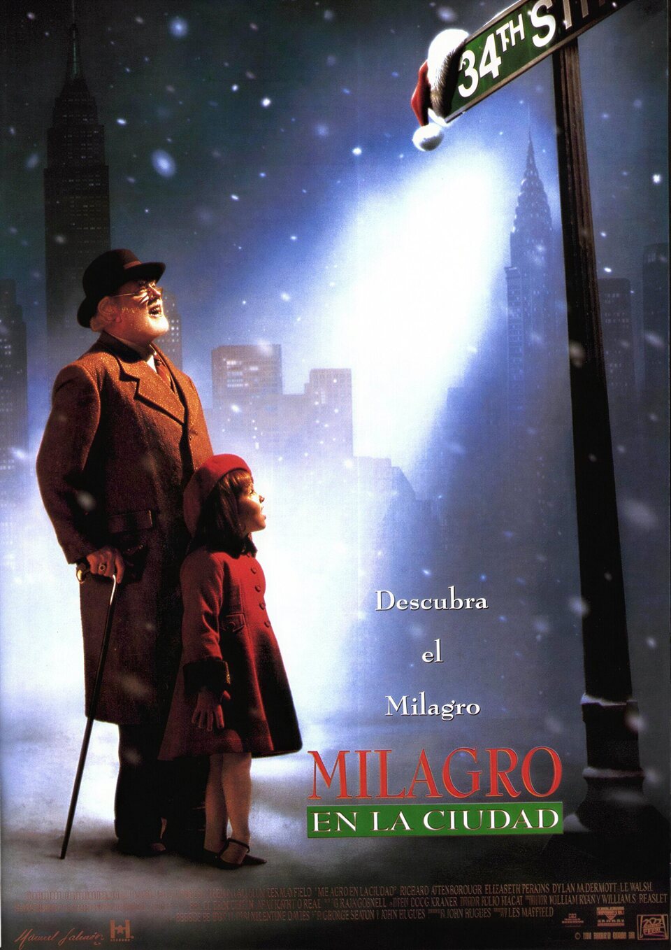 Cartel de Milagro en la calle 34 - España