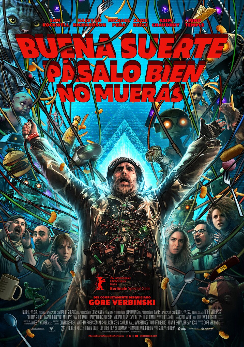 Cartel de Buena suerte, Diviértete, No mueras - España