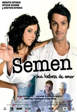 Cartel de Semen, una historia de amor