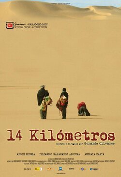 Cartel de 14 kilómetros