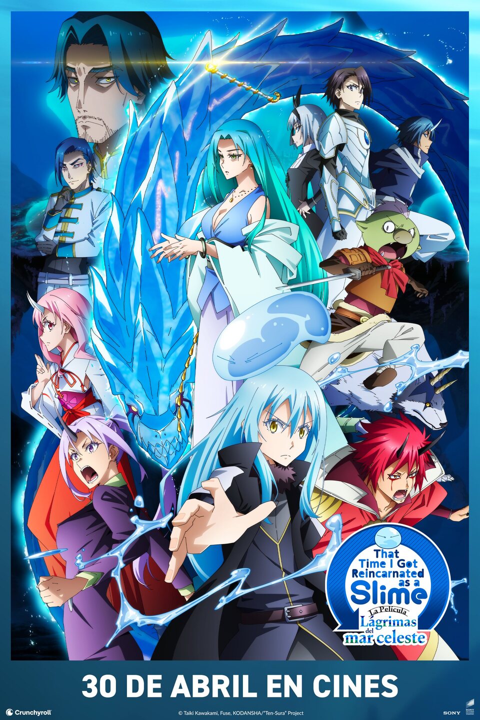 Cartel de That Time I Got Reincarnated as a Slime the Movie: Tears of the Azure Sea - España