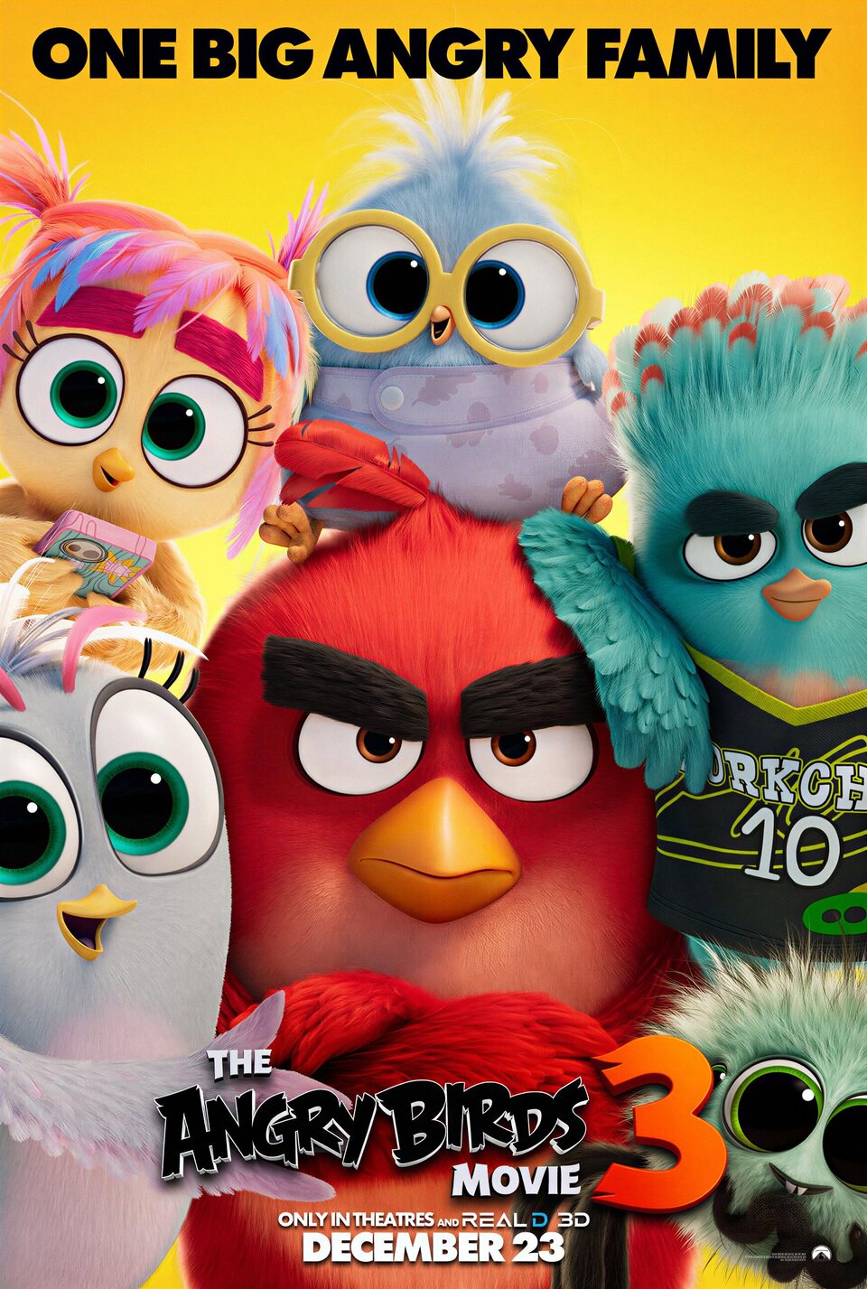 Cartel de Angry Birds 3: La película - Estados Unidos