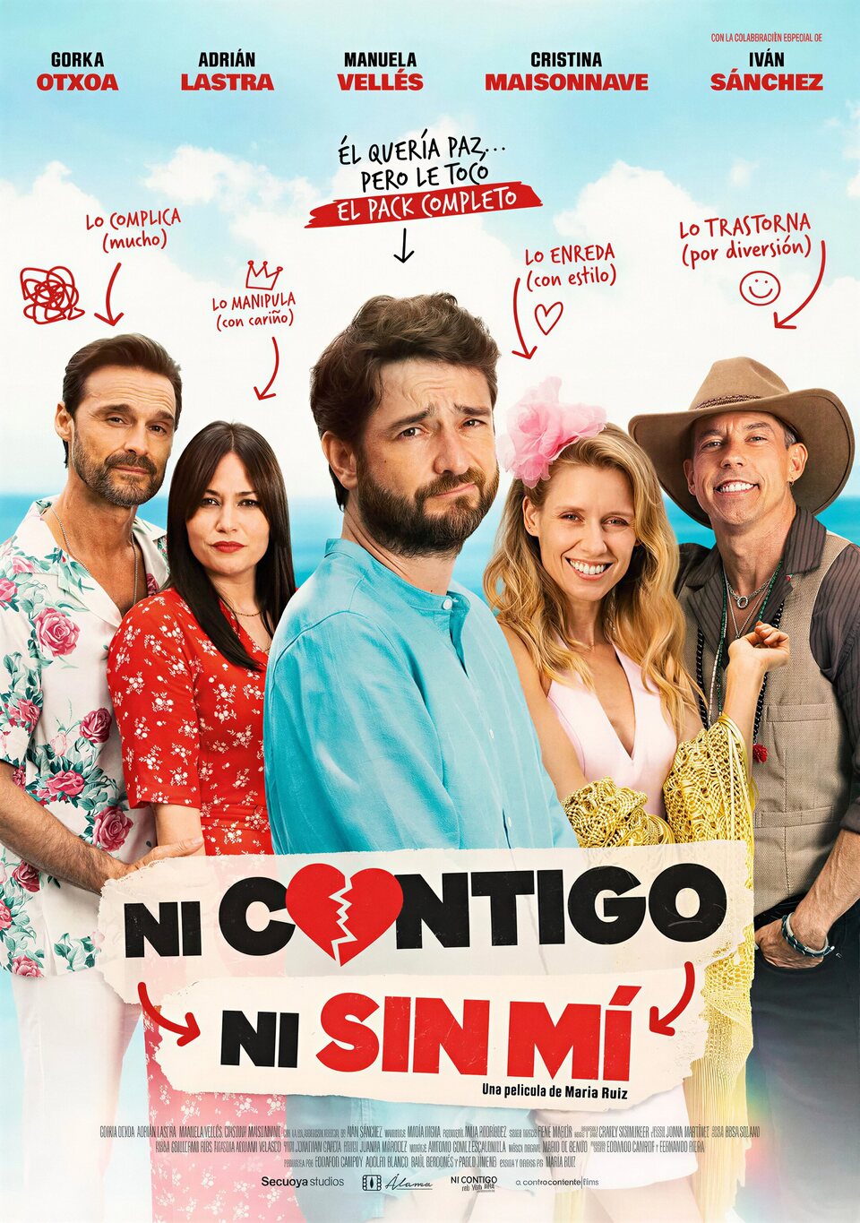 Cartel de Ni contigo ni sin mí - España
