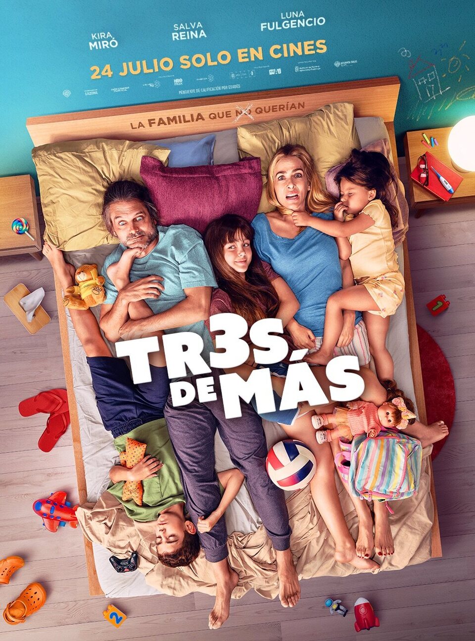 Cartel de Tres de más - España