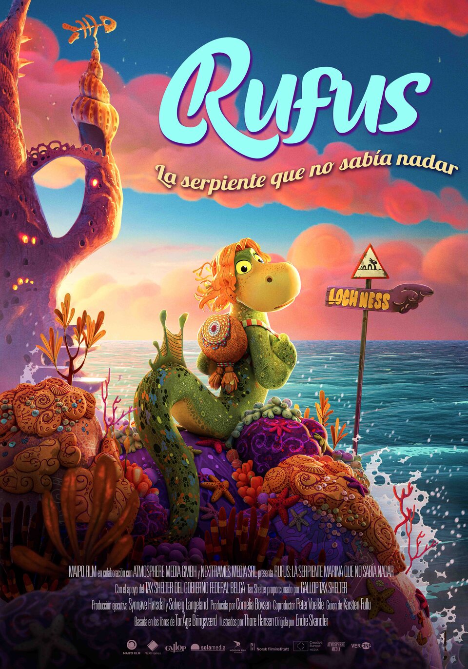 Cartel de Rufus, la serpiente que no sabía nadar - España