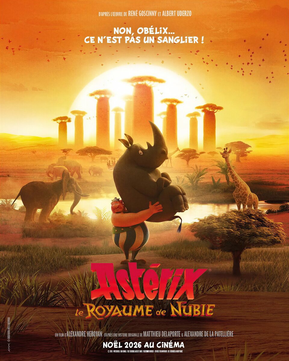 Cartel de Asterix: El reino de Nubia - Francia