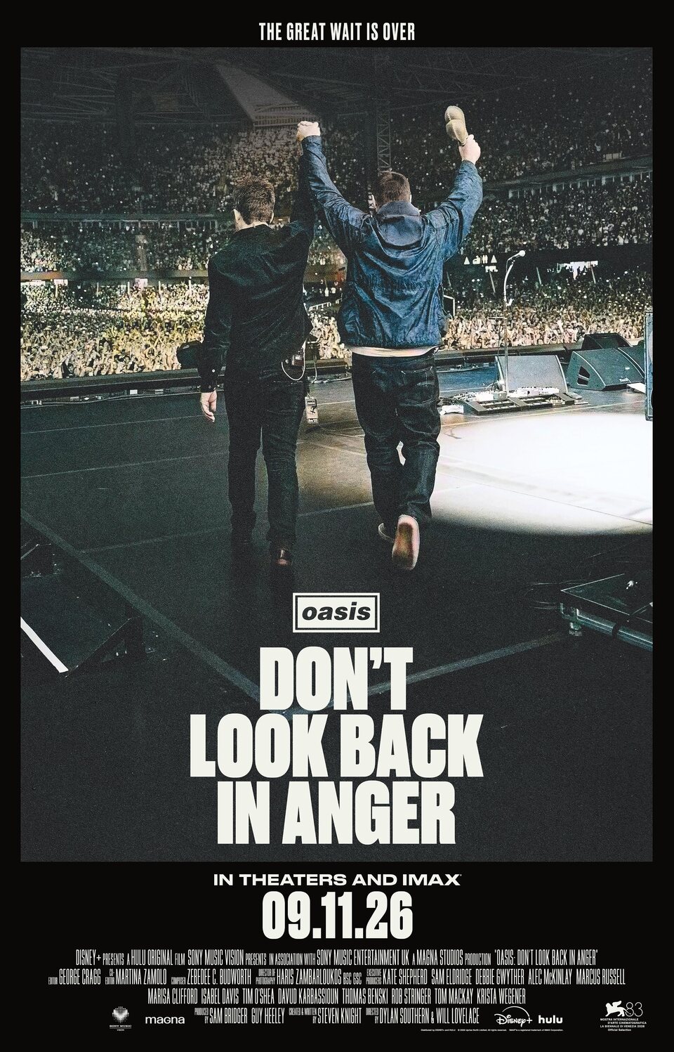 Cartel de Oasis: Don't Look Back in Anger - Reino Unido