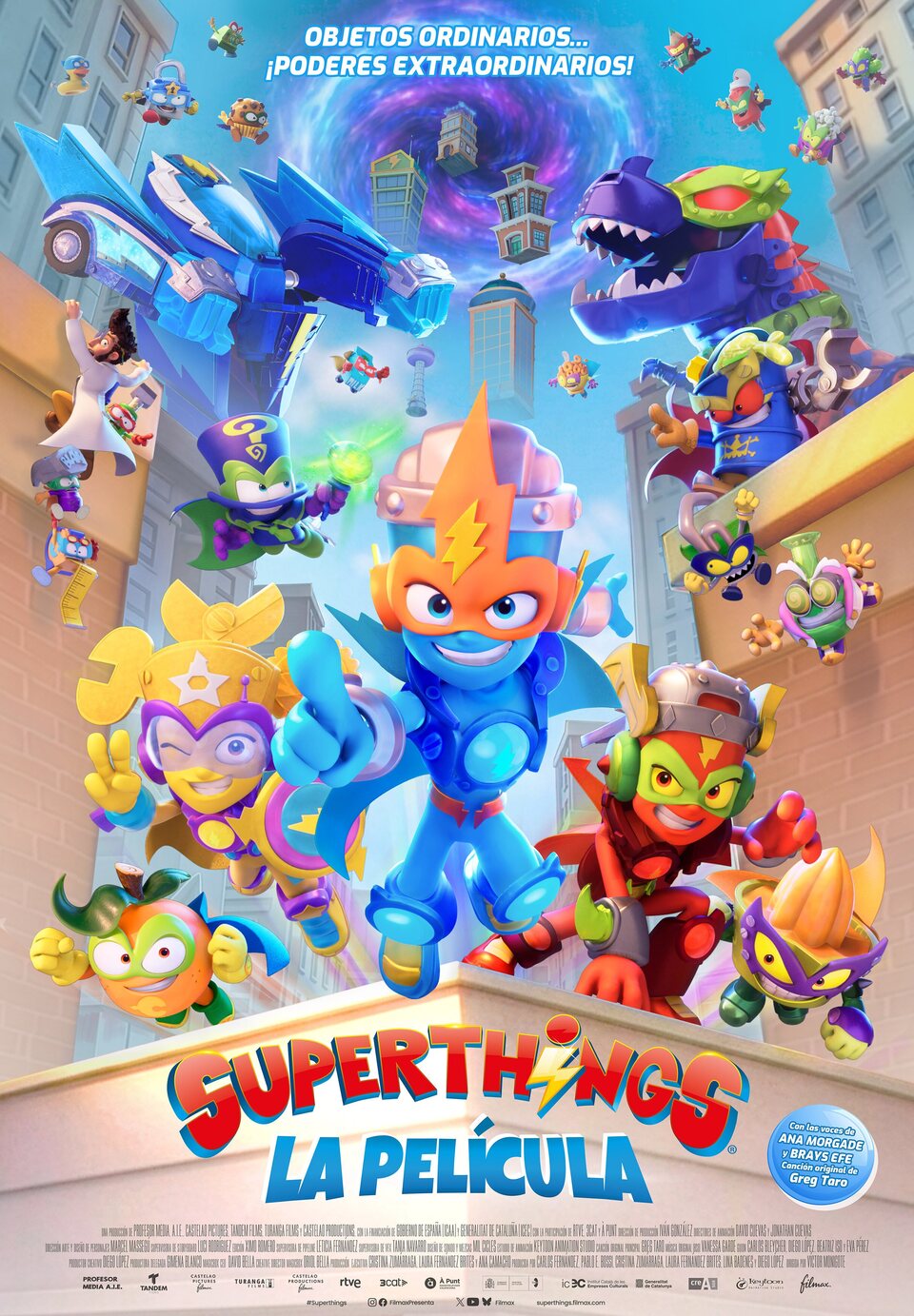 Cartel de Superthings: la película - España