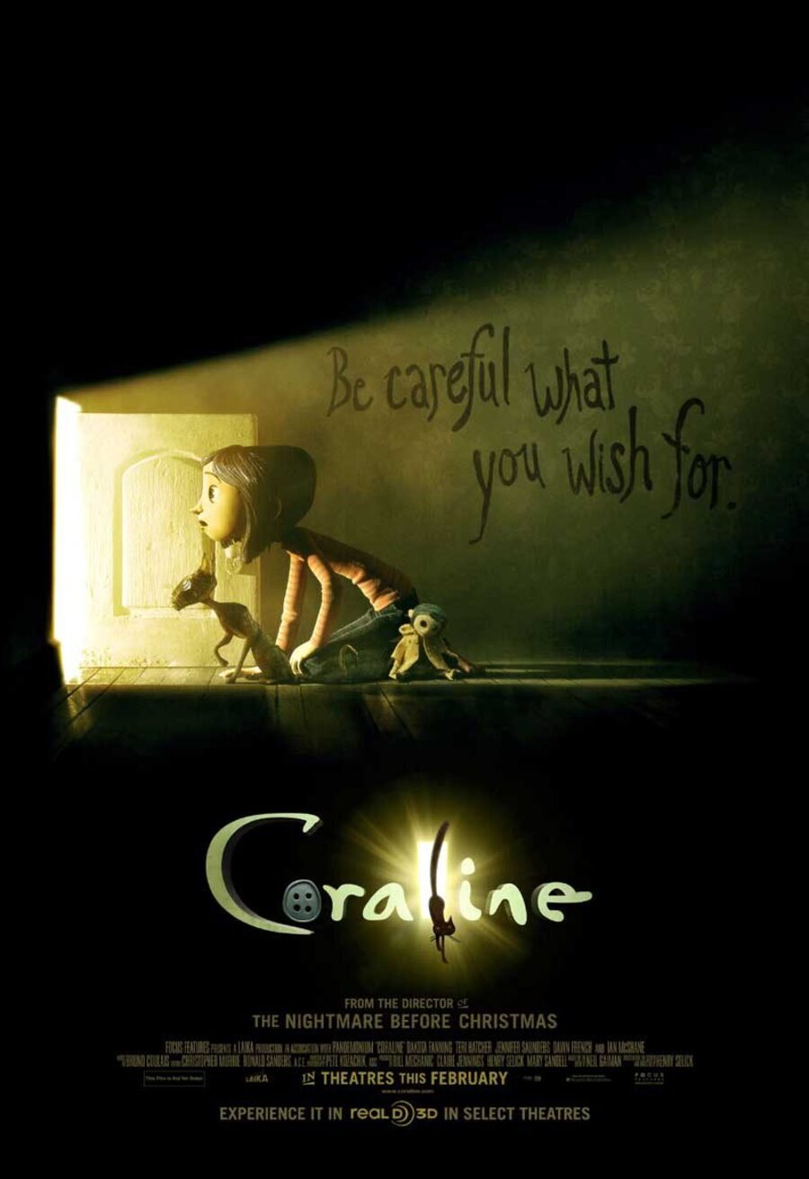 Cartel de Coraline y la puerta secreta - EEUU