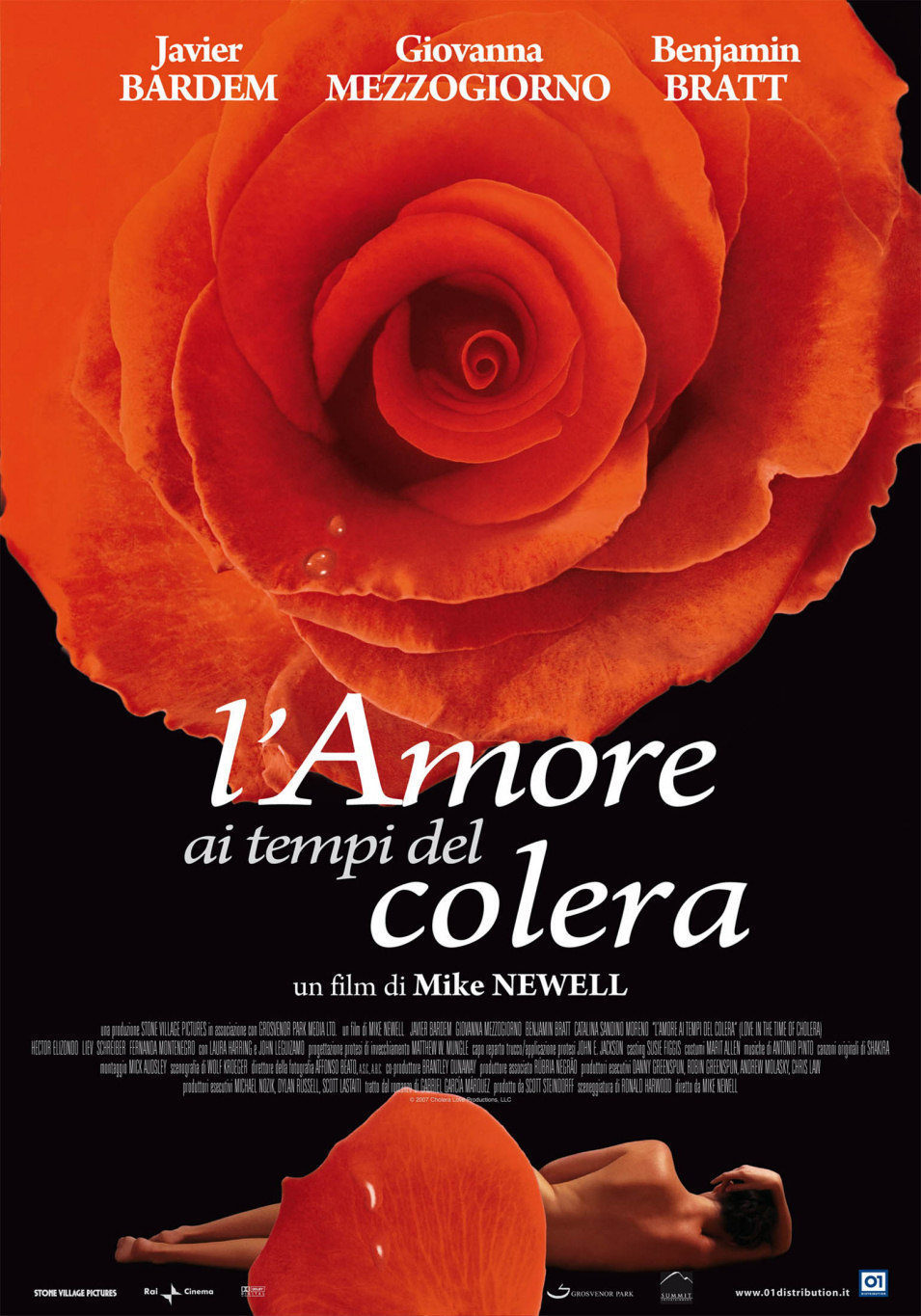 Cartel de El amor en los tiempos del cólera - Italia