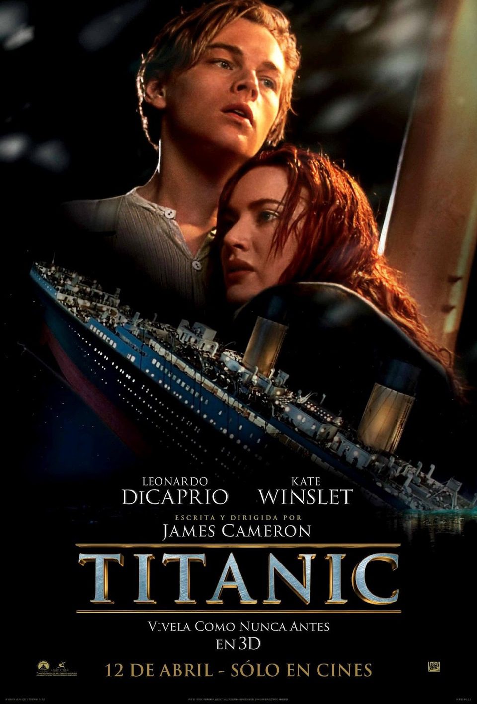 Cartel de Titanic - España 3D