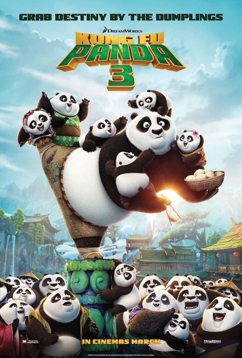 Cartel de Kung Fu Panda 3 - EEUU