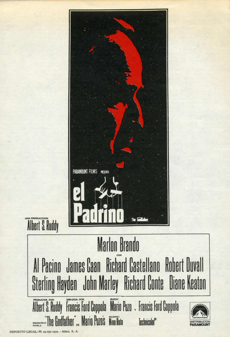 Cartel de El Padrino - España