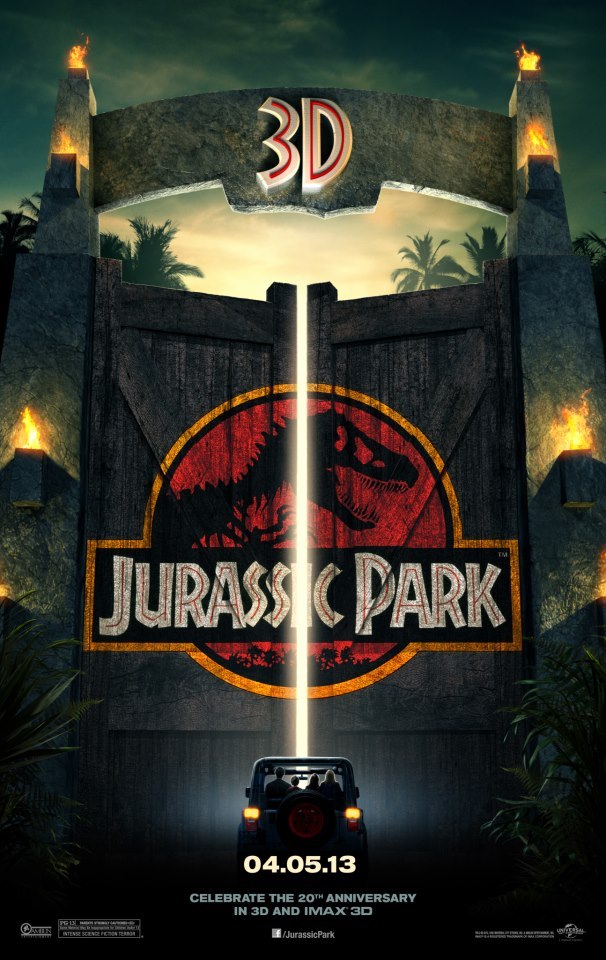 Cartel de Parque Jurásico - EEUU 3D