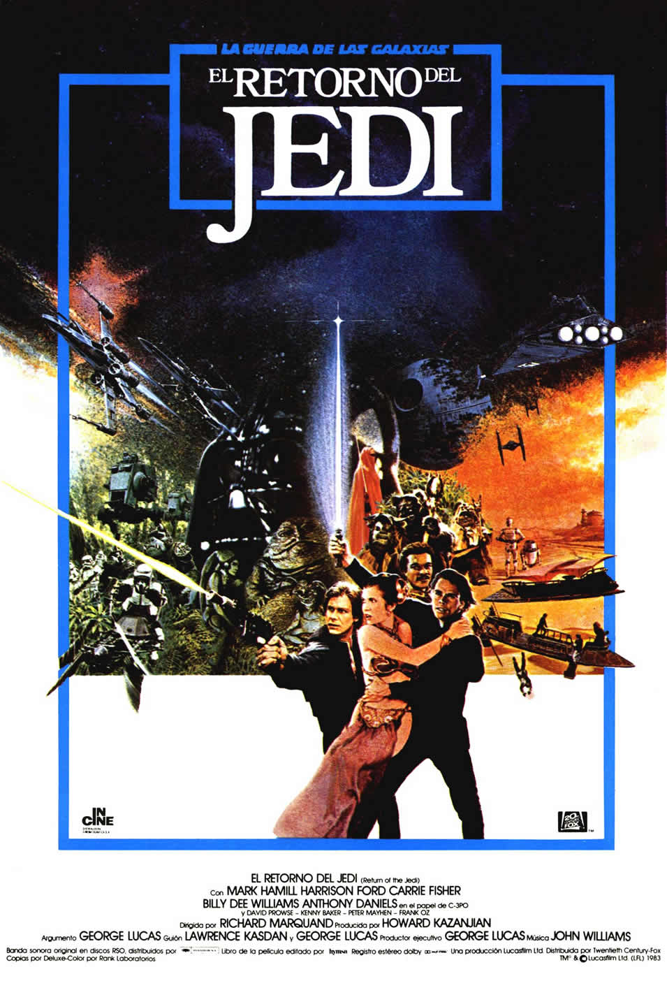 Cartel de Star Wars: Episodio VI - El regreso del Jedi - España
