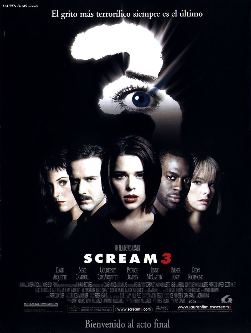 Cartel de Scream 3 - España