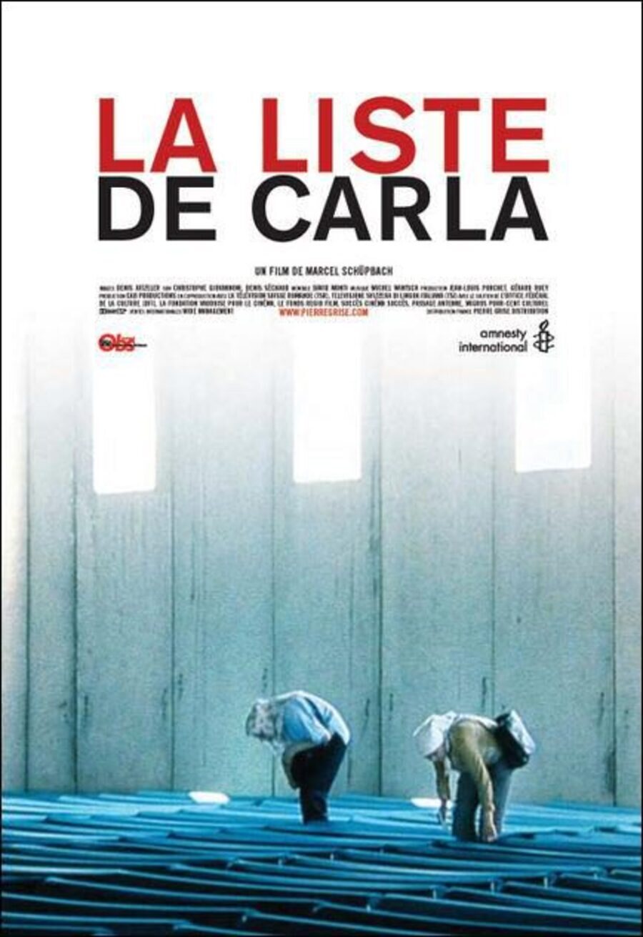 Cartel de La lista de Carla - Suiza