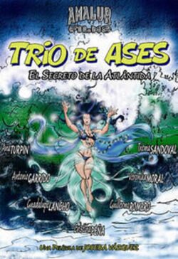 Cartel de Trío de ases, el secreto de la Atlántida