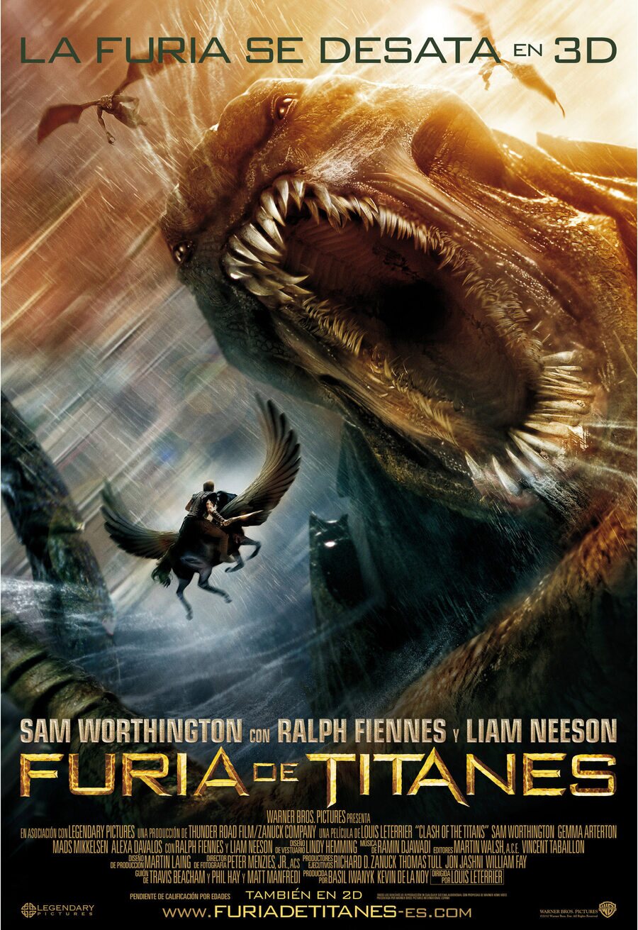 Cartel de Furia de Titanes - España