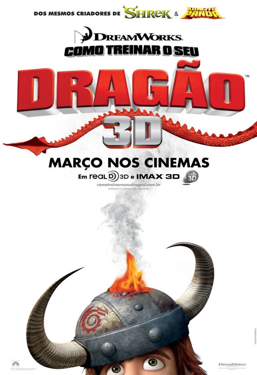 Cartel de Cómo entrenar a tu dragón - Brasil