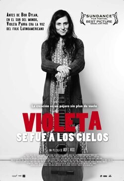 Cartel de Violeta se fue a los cielos